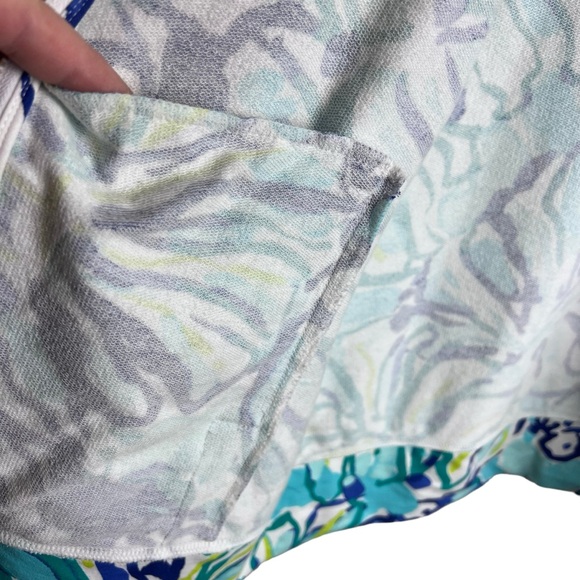 Lilly Pulitzer Long Sleeve Zip-Up Jacket In Pool Blue Stay Cool Size XS - Picture 7 of 14